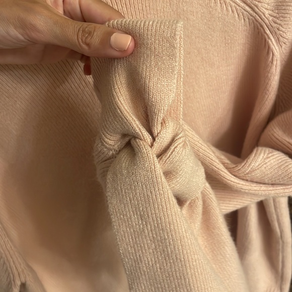 NEW Light Pink Turtleneck Sweater with sleeve accent - Picture 5 of 5
